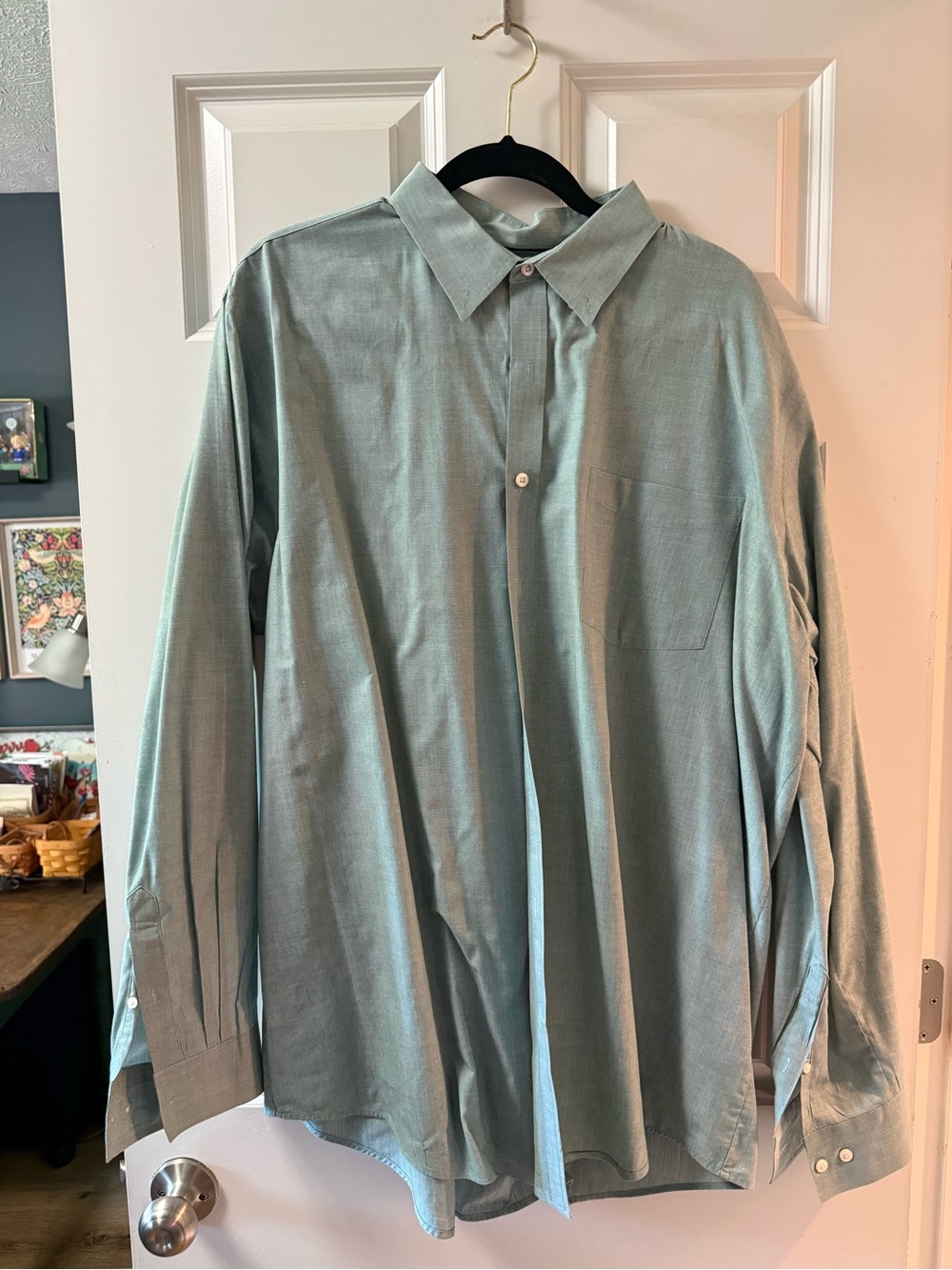 croft & barrow Light Sage Green Men's Button-Down Shirt